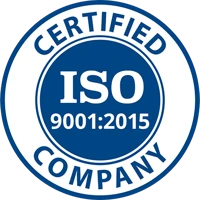 ISO 9001:2015-logo, certified company